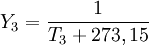 Y_3={1\over T_3+273,15}